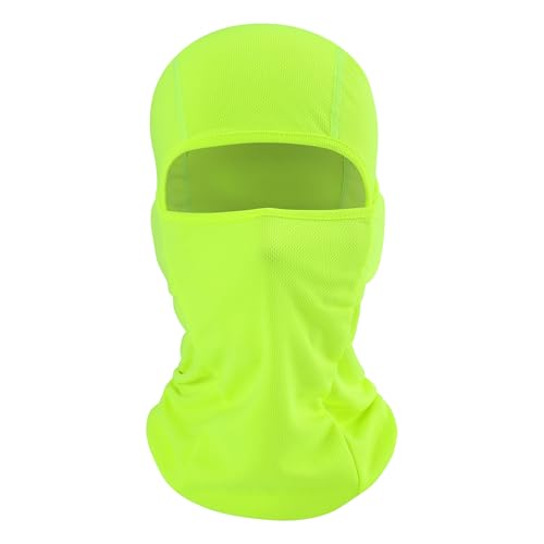 hikevalley Balaclava Face Mask Adjustable Windproof UV Protection Hood (US, Alpha, One Size, Green) - Image 2