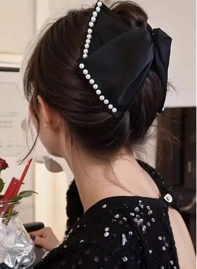 Goolsky 1 women's pearl Grab clip Elegant everything Shark clip Hairpin hair grab back of head hair claw Headpiece Hair accessories - Image 3