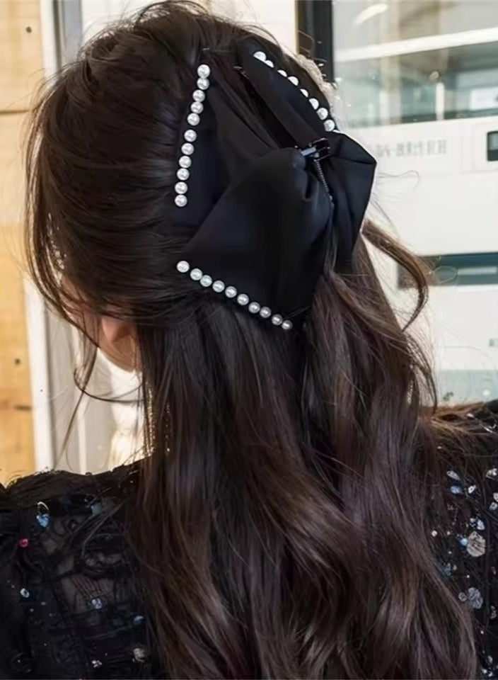 Goolsky 1 women's pearl Grab clip Elegant everything Shark clip Hairpin hair grab back of head hair claw Headpiece Hair accessories - Image 4