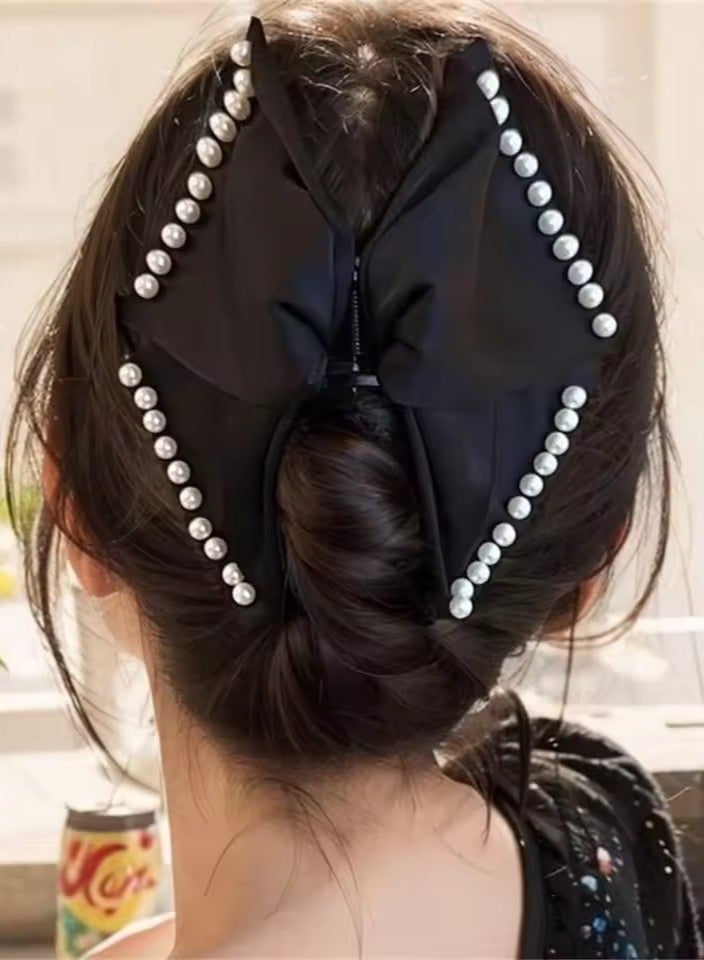 Goolsky 1 women's pearl Grab clip Elegant everything Shark clip Hairpin hair grab back of head hair claw Headpiece Hair accessories - Image 5