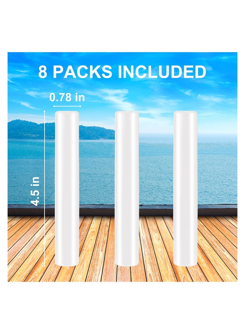 Excefore Reusable Ice Cube, Azonee 8 Pcs Quick Freeze Ice Sticks Plastic Ice Cube, BPA Free, Washable, Pernament Non-Melting Water Bottle IceStick for Drinks, Water Bottles - Image 3