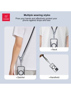 XUNDD XUNDD Crossbody Lanyard with Built-in Cable (USB-C to USB-C) 240W Charging Cable, Body Neck Lanyard for Compatible with iPhone 16 Pro Max, Samsung S25 Ultra, iPhone 15 Pro Max, etc (1.2M) (Black)  - Image 2