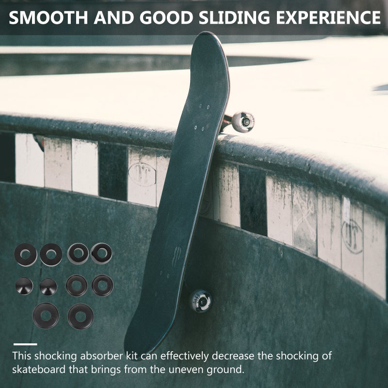 2 Sets Skateboard Shocking Absorber Skateboard Truck Bushing Portable Shockproof Pad - Image 2
