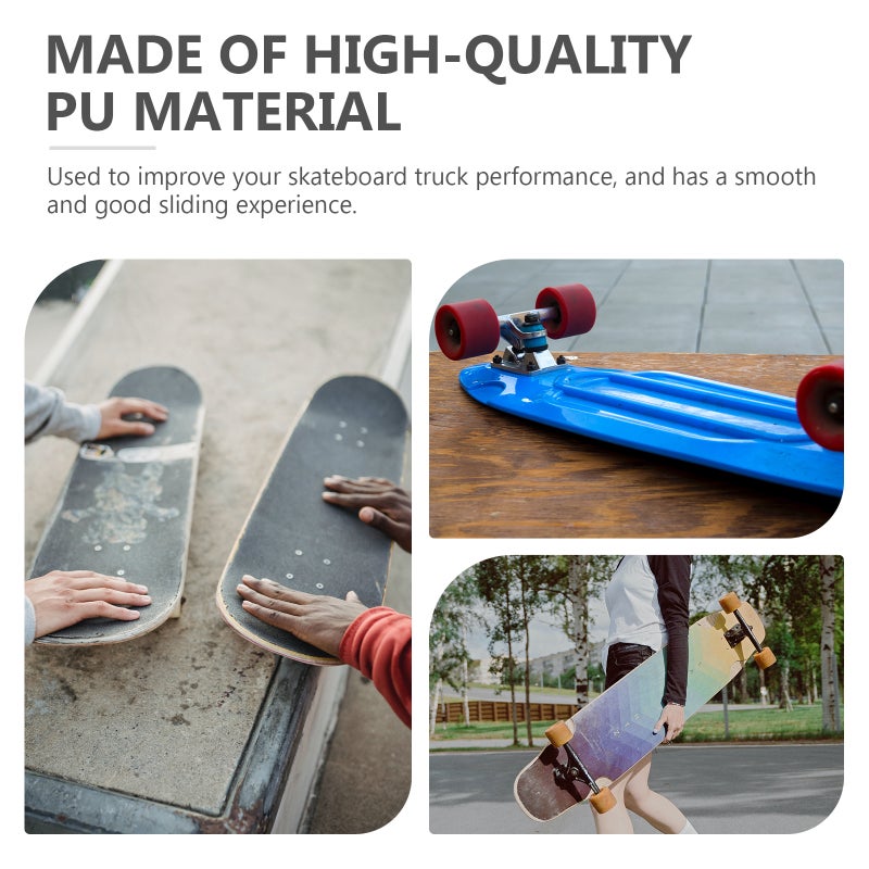 2 Sets Skateboard Shocking Absorber Skateboard Truck Bushing Portable Shockproof Pad - Image 3