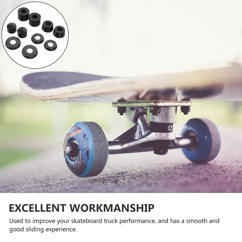 2 Sets Skateboard Shocking Absorber Skateboard Truck Bushing Portable Shockproof Pad - Image 4