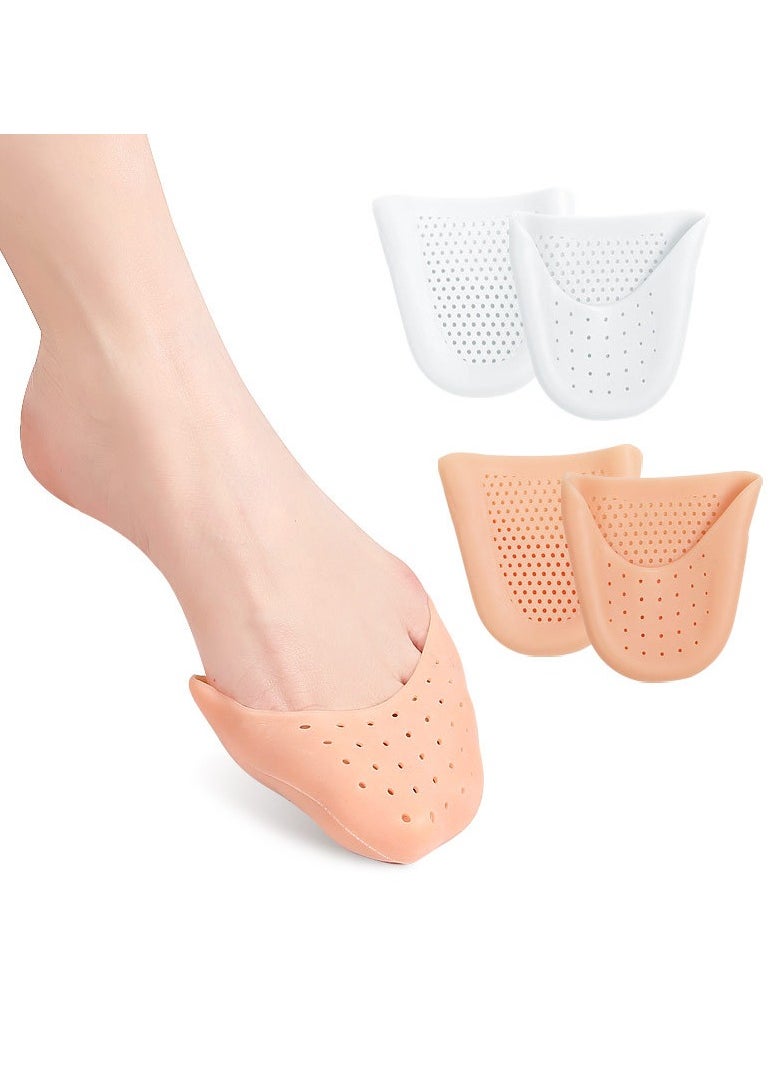 Jomo Store - Soft Silicone Toe Caps for Pointe Shoes – Ballet Foot Protectors, Gel Toe Pads for Pain Relief, Ouch Pouch Insoles Covers for Flats & Dance Shoes – Soft Shoe Cushion for Women & Girls - Image 1