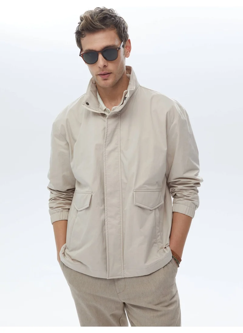 Kip Beige Woven Coat