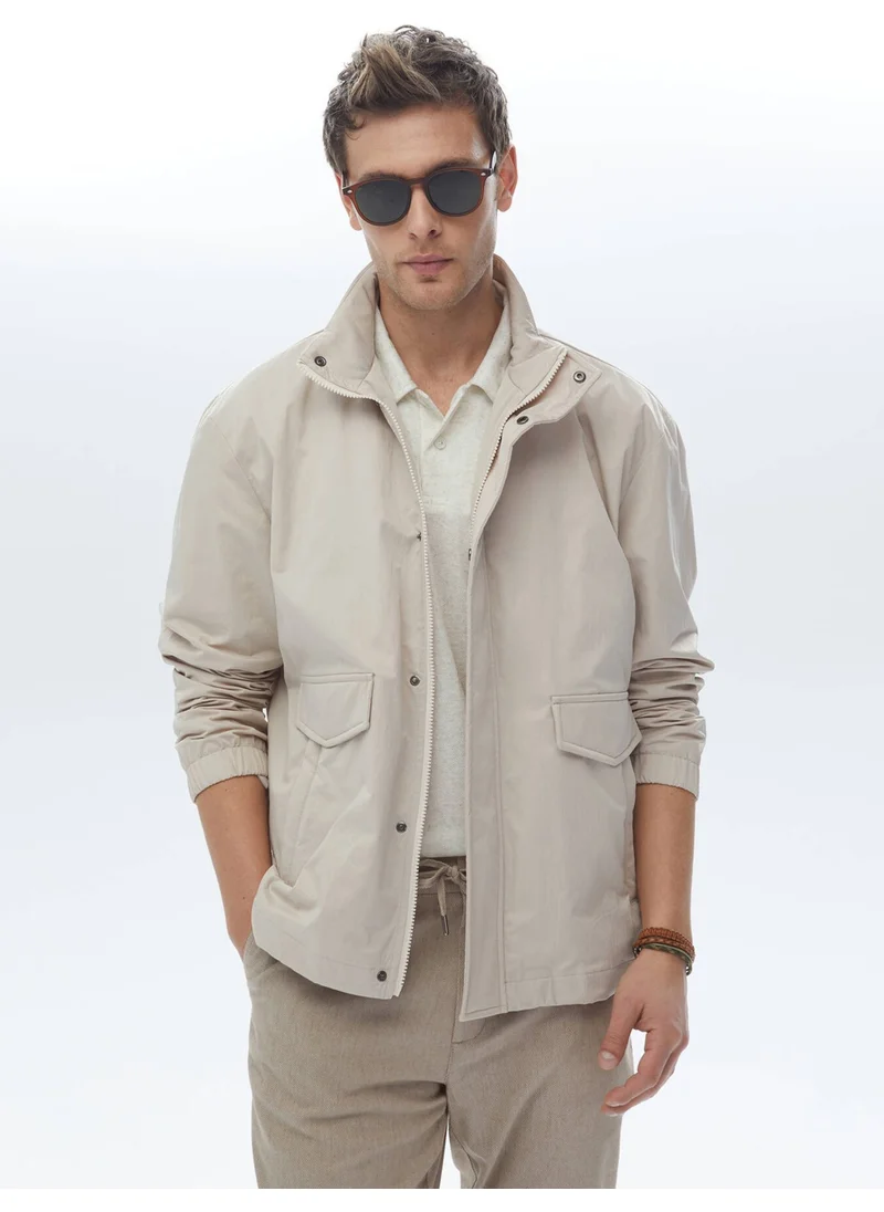 Kip Beige Woven Coat