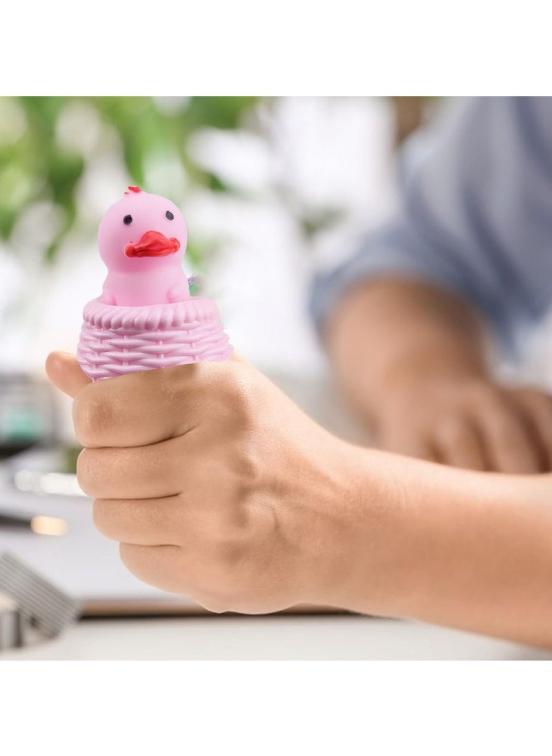 Generic - 12 Pcs Squeeze pops Chick Squishy Bird Squishy Fidget Toy Popping Egg Chicken Plush Pop Up Fidget Toy - Image 1