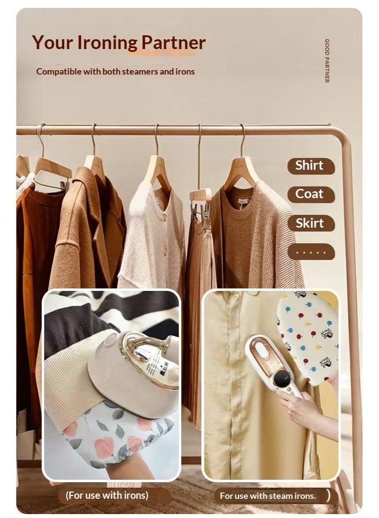 Mini Luxury Ironing Board Set – Handheld Steam Ironing Pad with Anti-Scald Glove for Clothes Steaming - Image 3