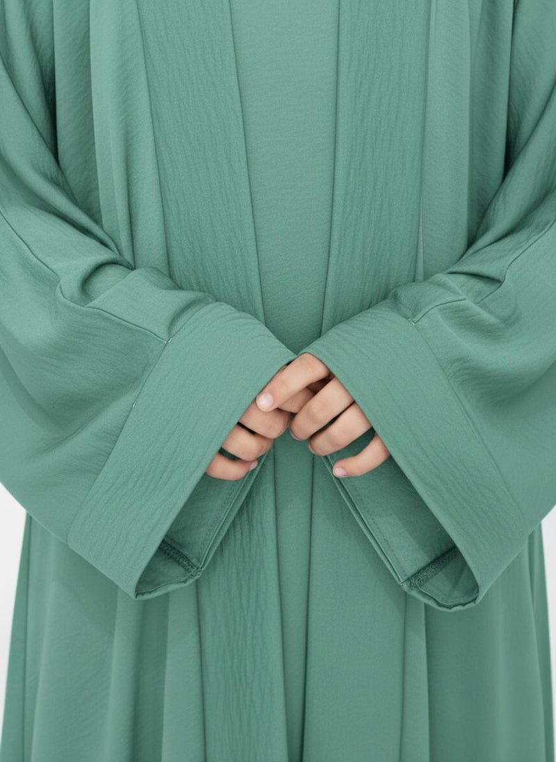 MSquare Fashion Kids Abaya Set  Lightweight Harir Maqsood Modest Wear for Girls - Image 3