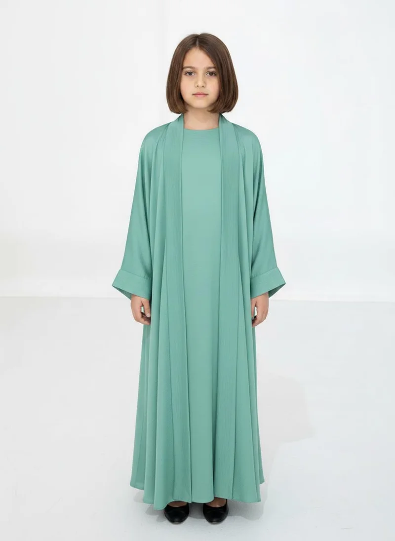 MSquare Fashion Kids Abaya Set  Lightweight Harir Maqsood Modest Wear for Girls