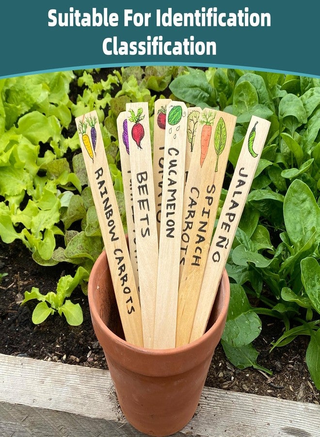 WISYOK 30 Pack 12 Inch Paint Stir Sticks - Wooden Paint Sticks for Mixing, Large Popsicle Sticks for Crafts, Paint Stirrers for Epoxy Resin, Garden Markers - Image 5