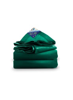 TUFFPAULIN TUFFPAULIN Plastic 40Ft X 24Ft 120 Gsm Green Tarpaulin Tirpal Tadpatri Tharpai Thadika Extra Strong Reinforced Eyelets Uv Resistant 100 Waterproof Virgin 6 Layer Mlcl 3D Rib Technology1 No  - Image 1