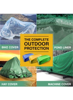 TUFFPAULIN TUFFPAULIN Plastic 40Ft X 24Ft 120 Gsm Green Tarpaulin Tirpal Tadpatri Tharpai Thadika Extra Strong Reinforced Eyelets Uv Resistant 100 Waterproof Virgin 6 Layer Mlcl 3D Rib Technology1 No  - Image 4