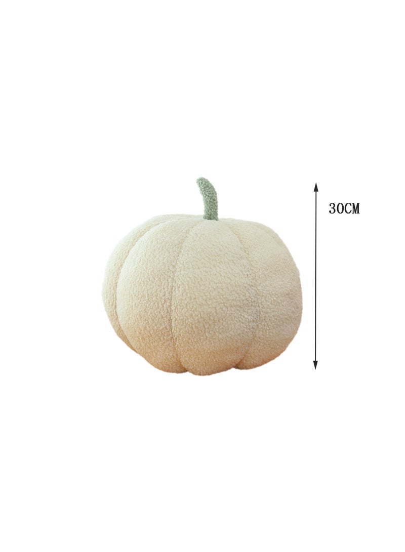 30 CM Cute Pumpkin Plush Toy Soft Stuffed Doll For Girls And Boys All Ages Gift（White） - Image 2