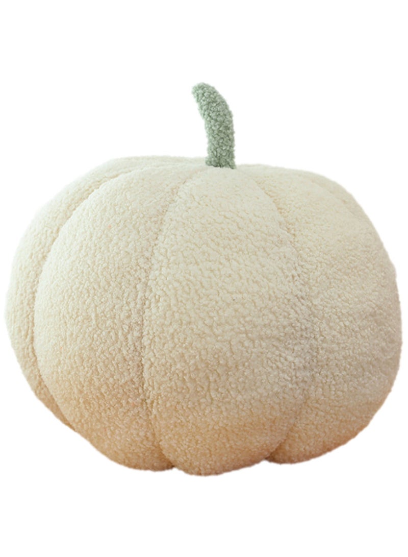 30 CM Cute Pumpkin Plush Toy Soft Stuffed Doll For Girls And Boys All Ages Gift（White） - Image 1