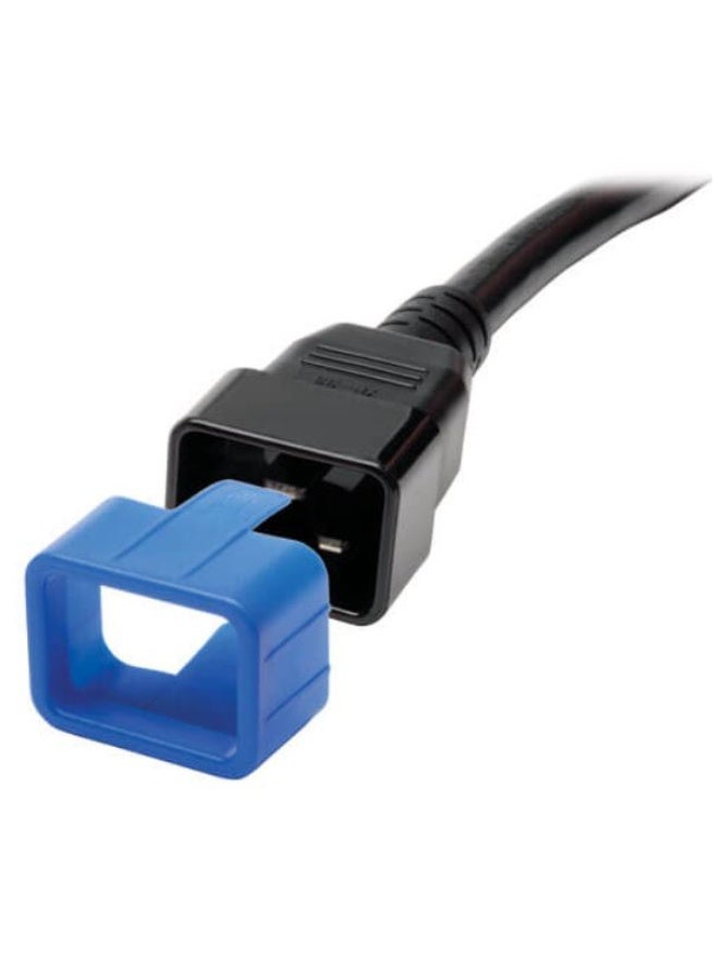 Tripp Lite PLC19BL Plug-Lock Insert, C19 Power Cord to C20 Outlet, Blue - Image 1