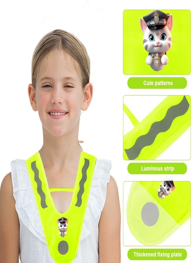 Essoy Kids Reflective Vests,High Visibility Child Safety Vests with Reflective Bracelets for Cycling Outdoor - Image 2