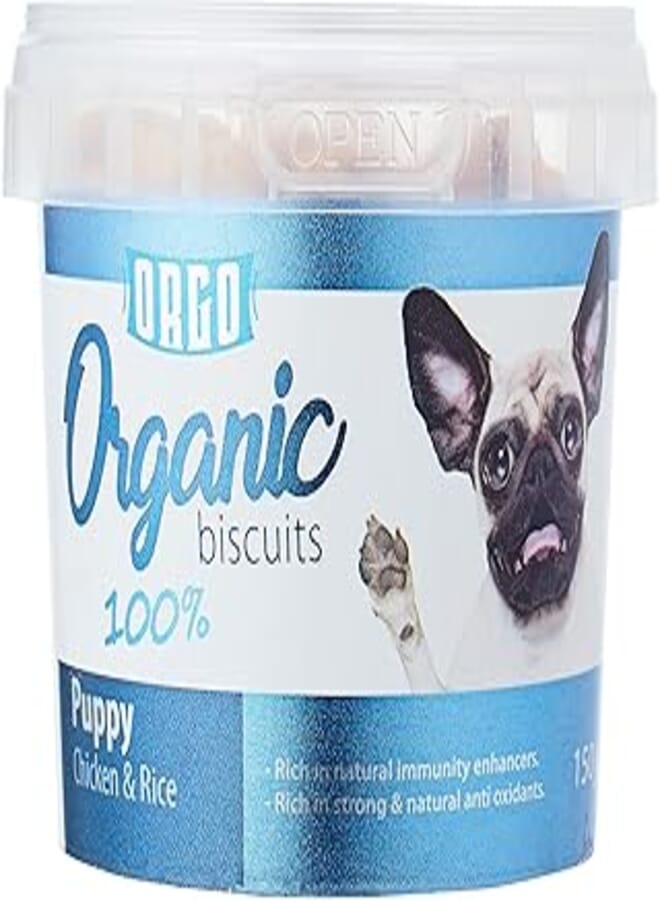 Orgo Organic Biscuits Treats for Puppy - 150g