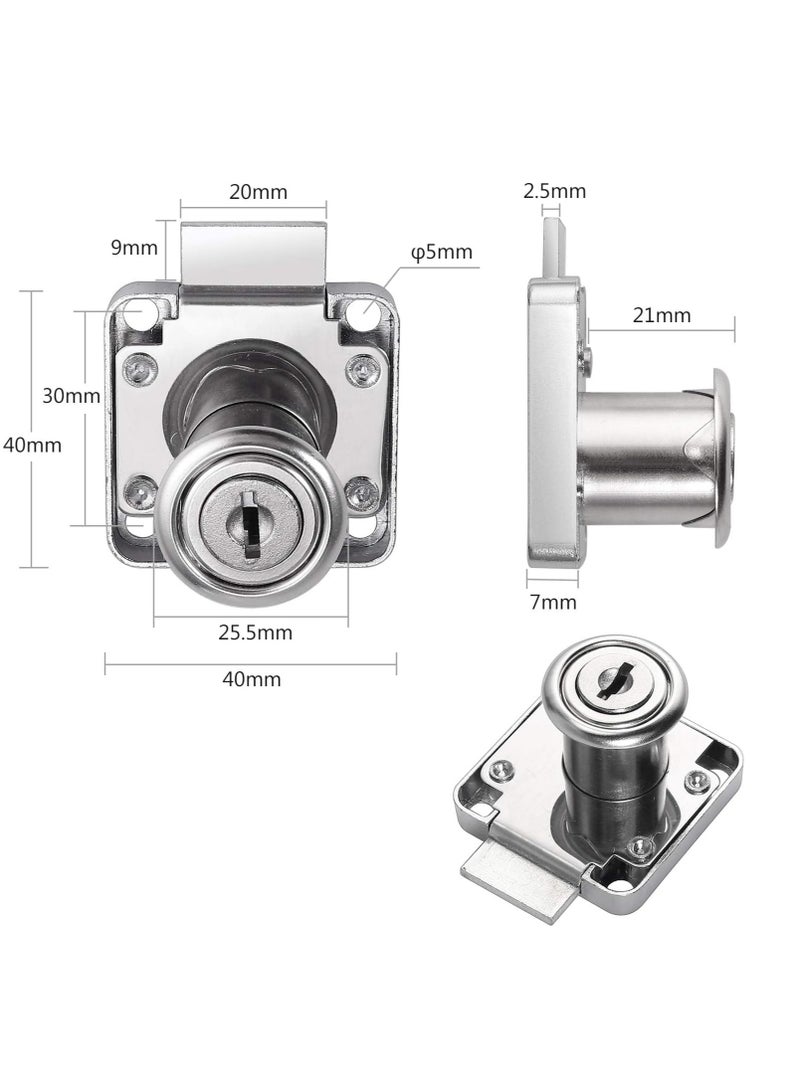 2 PCS Security Cabinet Lock 22mm with Key – Different Cupboard Lock for Furniture, Cabinet, Mailbox, Drawer, Household, and Office - Image 3