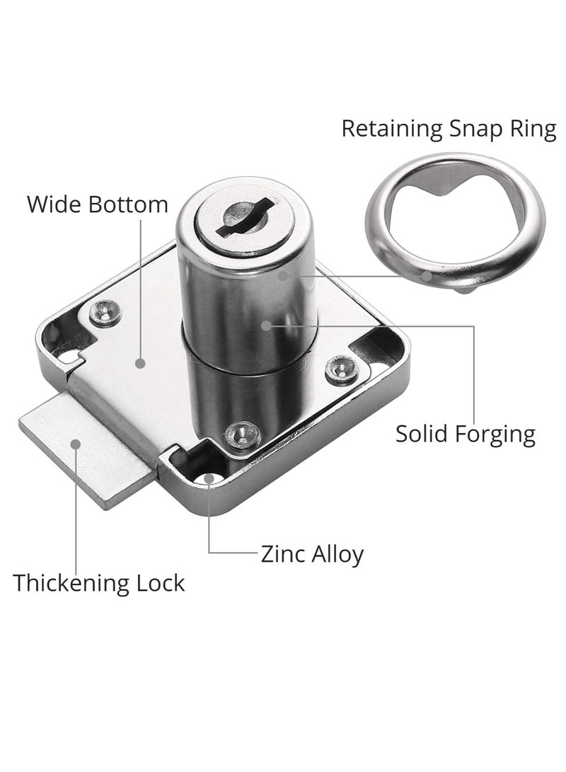 2 PCS Security Cabinet Lock 22mm with Key – Different Cupboard Lock for Furniture, Cabinet, Mailbox, Drawer, Household, and Office - Image 2