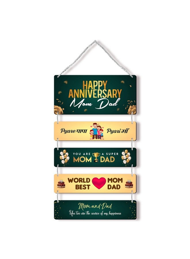 Regalo Casila Regalo Casila Meaningful Anniversary Wall Hanging With Stylish Design Beautiful Quote Gift For Mom And Dad - Image 1