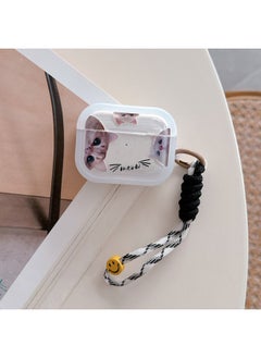 Ins Cute Sunglasses Cat Suitable For Apple Bluetooth Airpods Pro Protective Case Airpods4 Generation Earphone Case-Color:Peeking Cat + Lanyard-Applicable Models:airpods 4