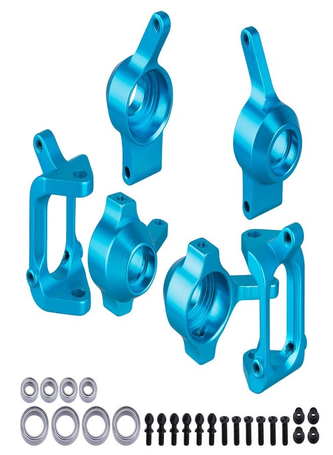HobbyPark Front & Rear Aluminum Steering Knuckles Hub Base C Carrier Upgrade Kit for 1/18 Wltoys A959 A959B A969 A979 K929 A959-B A969-B A979-B RC Car - Image 1