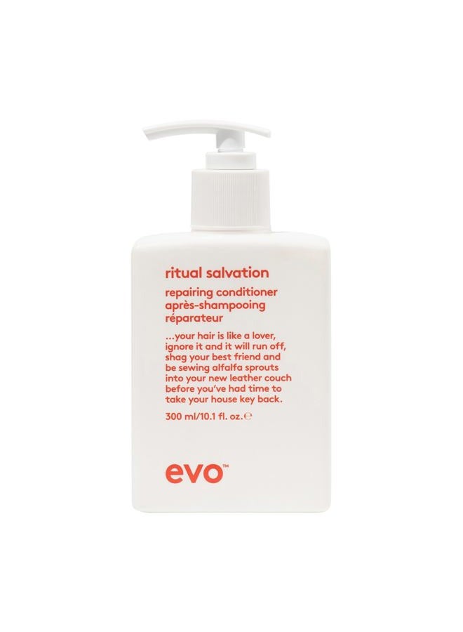 EVO Ritual Salvation Repairing Hair Conditioner - Treats Damaged & Brittle Hair, Helps Reduce Breakage & Protects Color, 300ml / 10.1 Fl Oz - Image 1