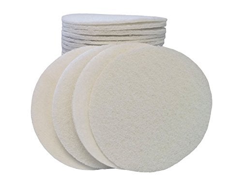 Starcke Scouring Pads, 5 inch 25 Pack Sanding Pads, White Automotive Sandpaper for Automotive Paint & Paint Supplies, Non Abrasive Auto Body Supplies, Aluminum Oxide Surface Conditioning Scuff Pad - Image 2