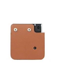 O Ozone Case for Fujifilm Instax Mini 40 Case, PU Leather Instant Camera Protective Cover with Adjustable Shoulder Strap -Brown  - Image 4