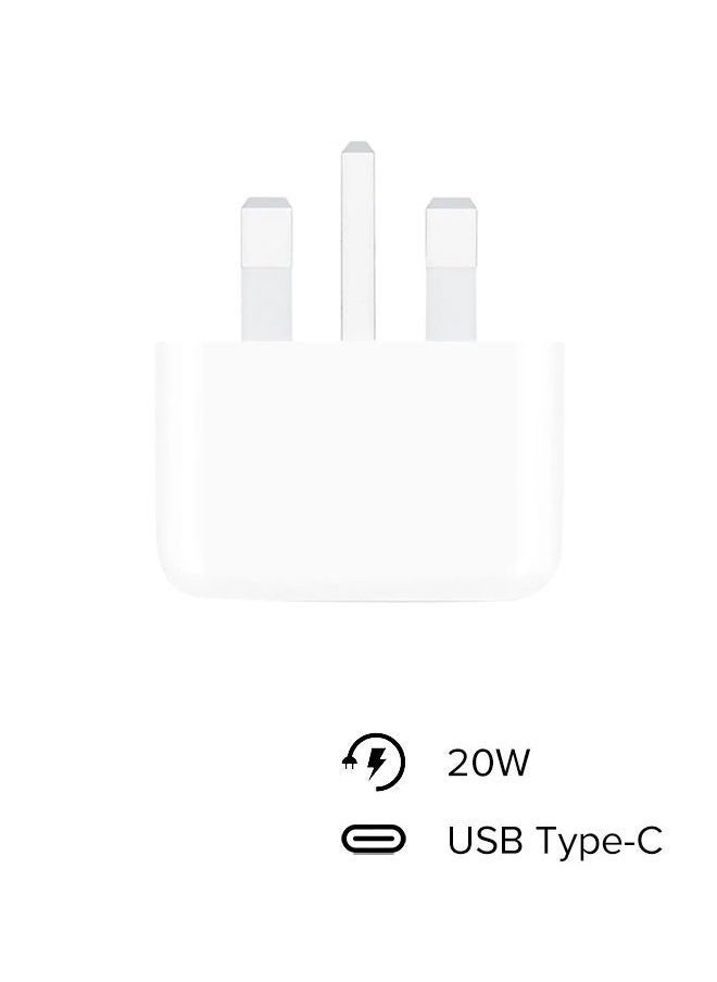 Generic - USB C Power Adapter 20W Fast Charger for iPhone 15/14/14 Plus/Pro/14 Pro Max/13/12/11/X/Samsung/Pad/Speaker/AirPods - Image 1