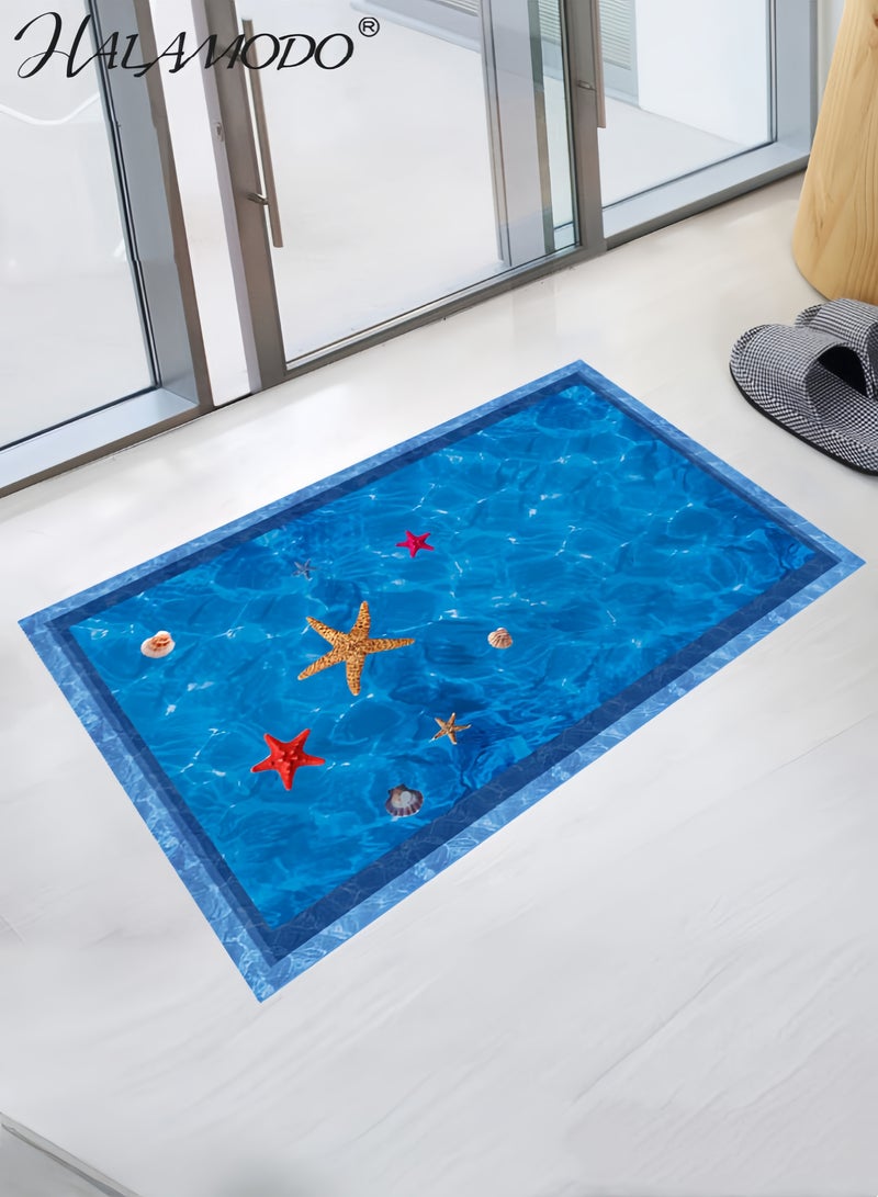 HALAMODO Large 3D Swimming Pool Wall Stickers Home Decor Bathroom Floor Art Decal Removable PVC Sticker-Xx - Image 3