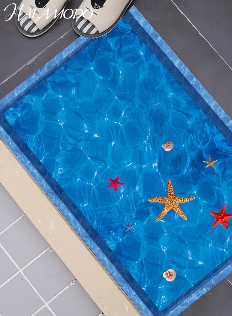 HALAMODO Large 3D Swimming Pool Wall Stickers Home Decor Bathroom Floor Art Decal Removable PVC Sticker-Xx - Image 5