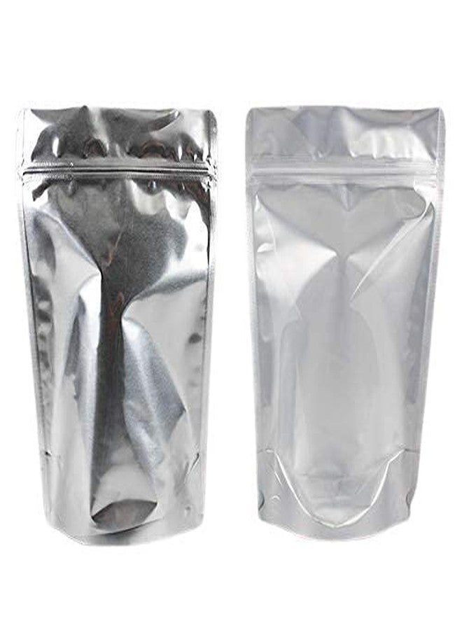 DEERA Silver Semi-Silver Ziplock Stand Up Pouch 100x170mm Pack of 25 - Image 5