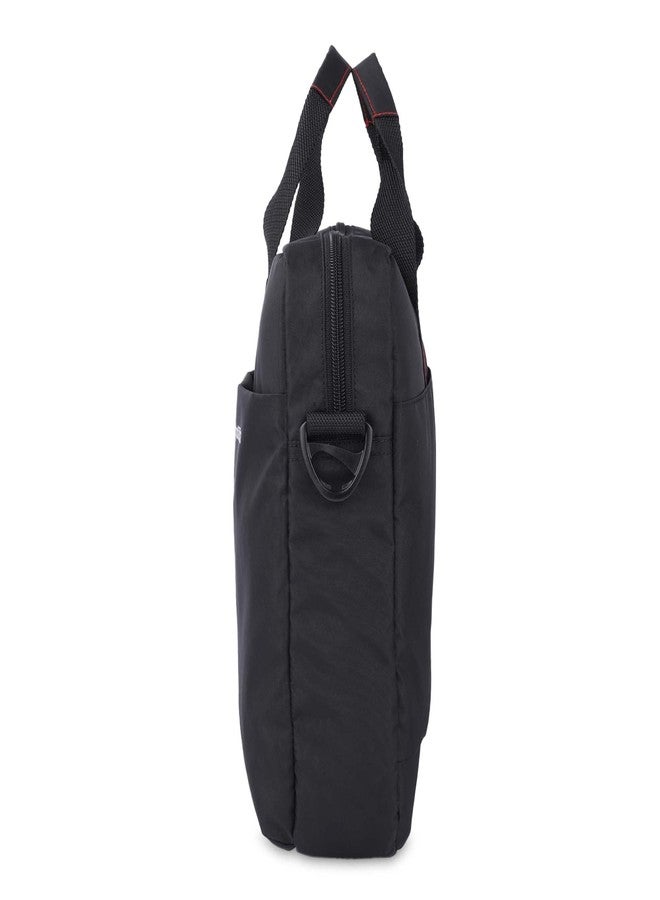 Protecta Momentum Office Shoulder Bag Briefcase for Screen Sizes up to 12" - Black & Red - Image 3
