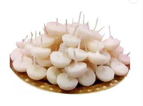 Om Phool Batti Cow Ghee Diya for Puja, 200 Pieces, Wax Free Vegan Ghee Batti/Wicks/Jyot for Puja Aarti, (Pack of 1, 200 pcs) - Image 3