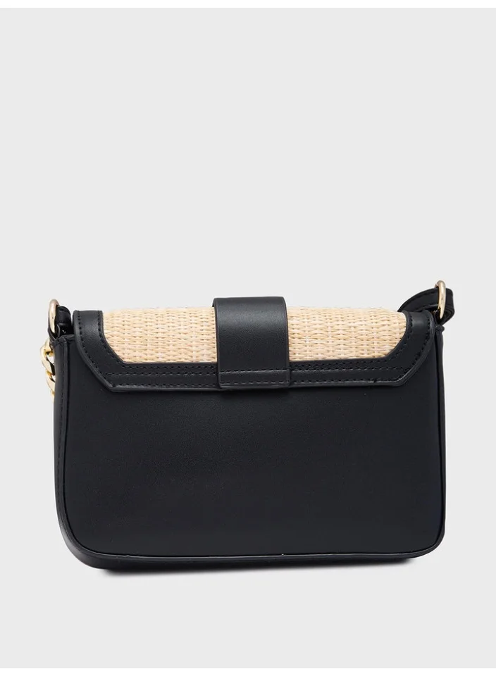 كابريس حقيبة كروس صغيرة من جورجيا باللونين الأسود والبيج