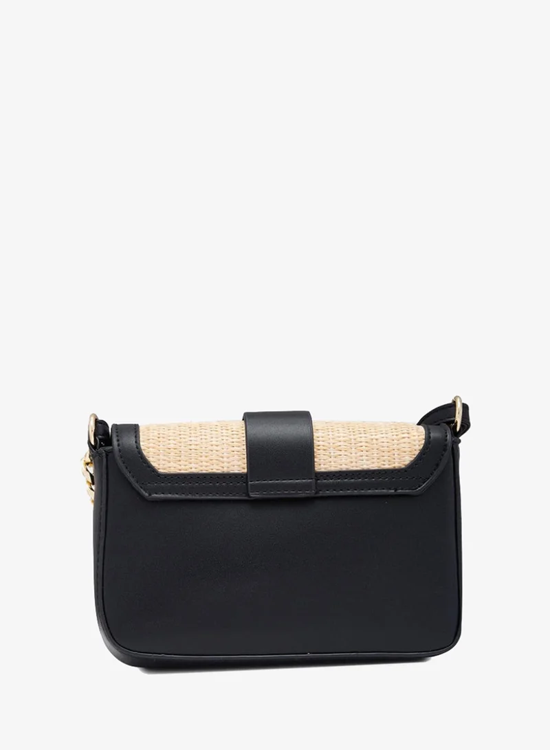 Caprese GEORGIA CROSSBODY SMALL BLACK AND BEIGE