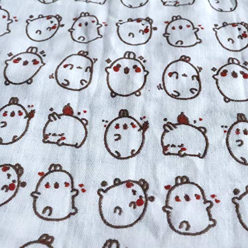 Dolphers Organic Cotton Baby Muslin Swaddle (Multicolour, 100x100 cm) - Pack of 3 - Image 5