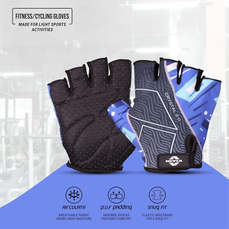 نيفيا Nivia Crystal 2.0 Sports Gloves