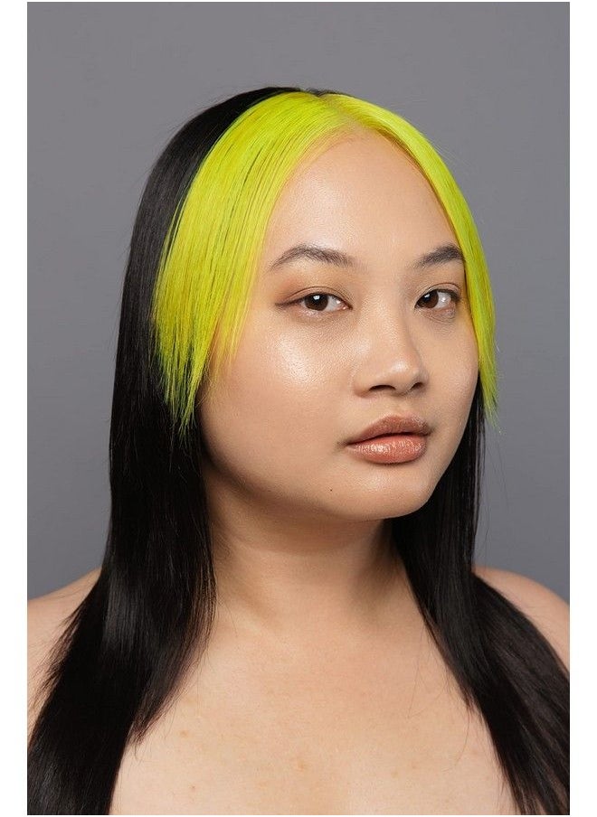 Good Dye Young - صبغة شعر شبه دائمة من Streaks And Strands (أصفر متوهج) صبغة شعر مؤقتة واقية من الأشعة فوق البنفسجية تدوم 1524 غسلة أو أكثر صبغة شعر صفراء مرطبة خالية من مادة PPD صبغة شعر خالية من القسوة على الحيوانات ونباتية - Image 1