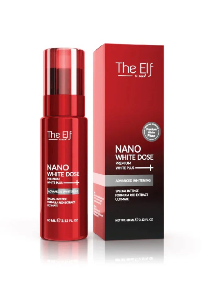 The Elf The Elf Nano White Dose Brightening Serum - 60ml | Hydrating Facial Serum with Vitamin C & Hyaluronic Acid | Skin Tone Support Formula  - Image 1