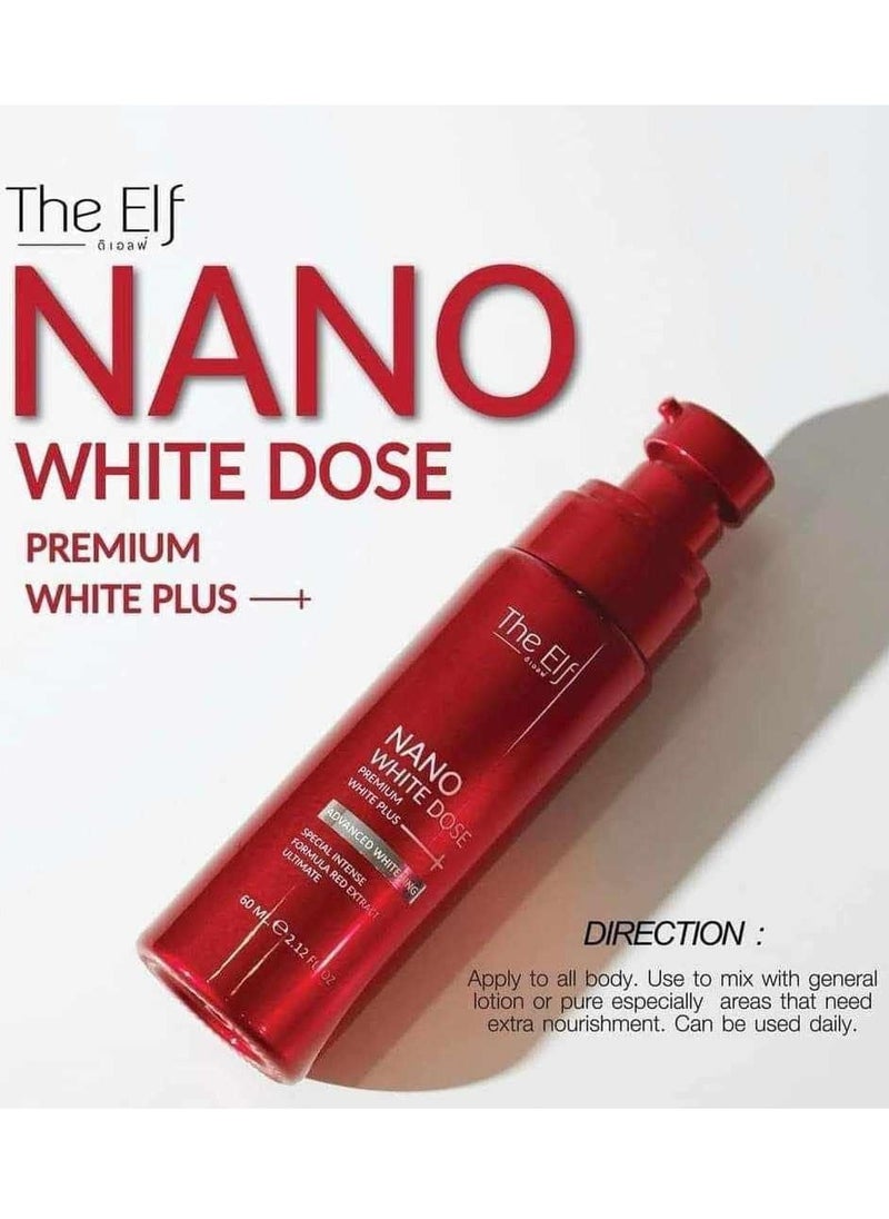 The Elf The Elf Nano White Dose Brightening Serum - 60ml | Hydrating Facial Serum with Vitamin C & Hyaluronic Acid | Skin Tone Support Formula  - Image 3