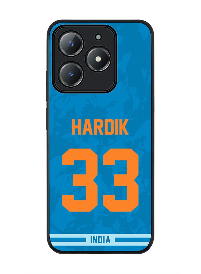 Stylizedd For Realme C63 / Realme C61 4G Case,Slim fit Camera Protection, Shockproof Thin Phone cover  - India Hardik Pandya, Jersey No 33 - Image 1