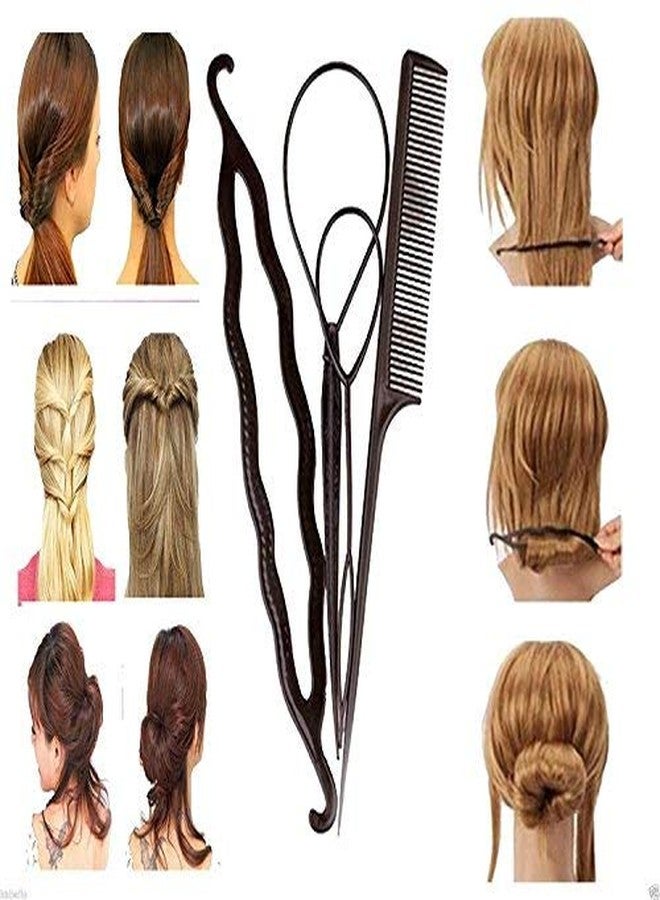 STYLAZO Girl's Juda Bun Maker Hair Accessories Tools Kit Combo -Set of 6 - Image 3