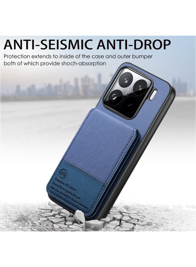 general Twill Wallet Case Compatible with Honor X7d 5G/4G, RFID Protection, Anti-shock Design and Bidirectional Support, Maximum Safety and Hands-Free Style - Image 2