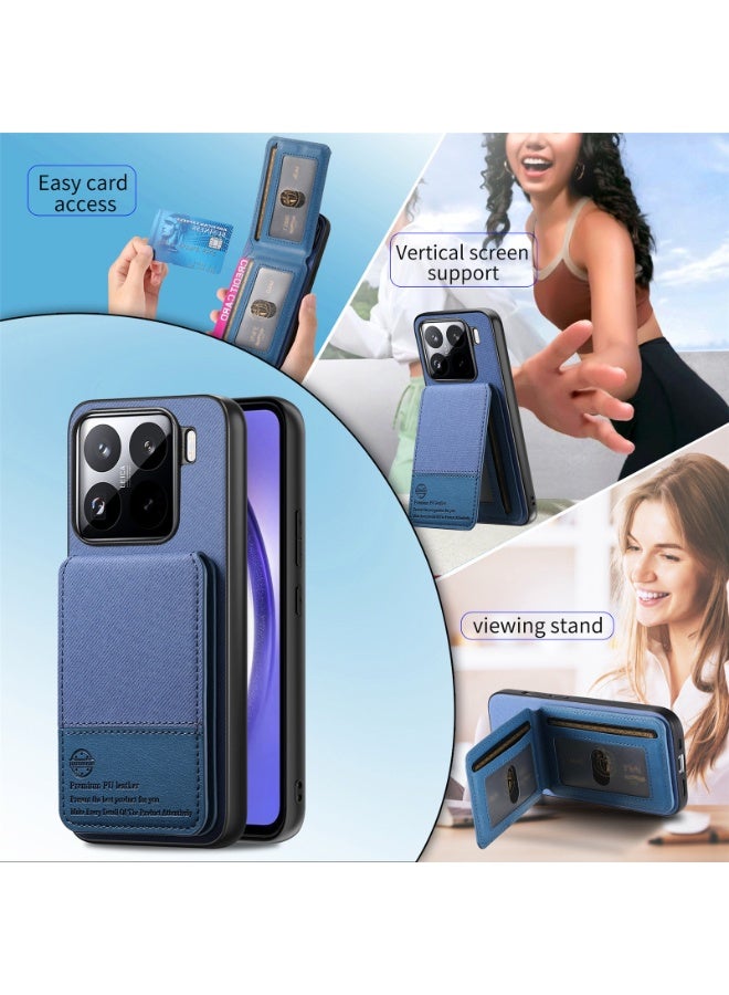 general Twill Wallet Case Compatible with Honor X7d 5G/4G, RFID Protection, Anti-shock Design and Bidirectional Support, Maximum Safety and Hands-Free Style - Image 5