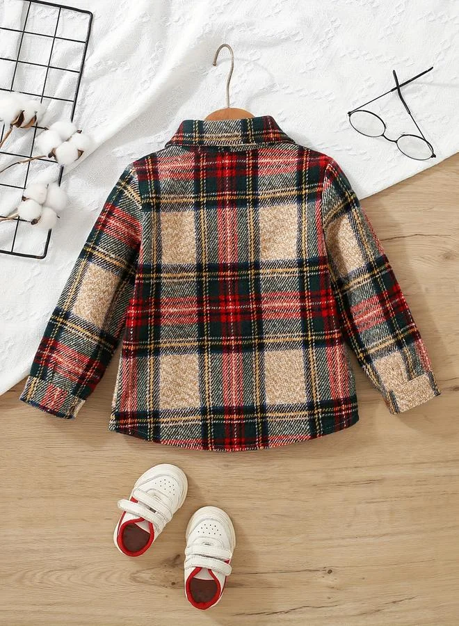 Take Two Take Two Boys Checked Button Up Long Sleeve Shirt